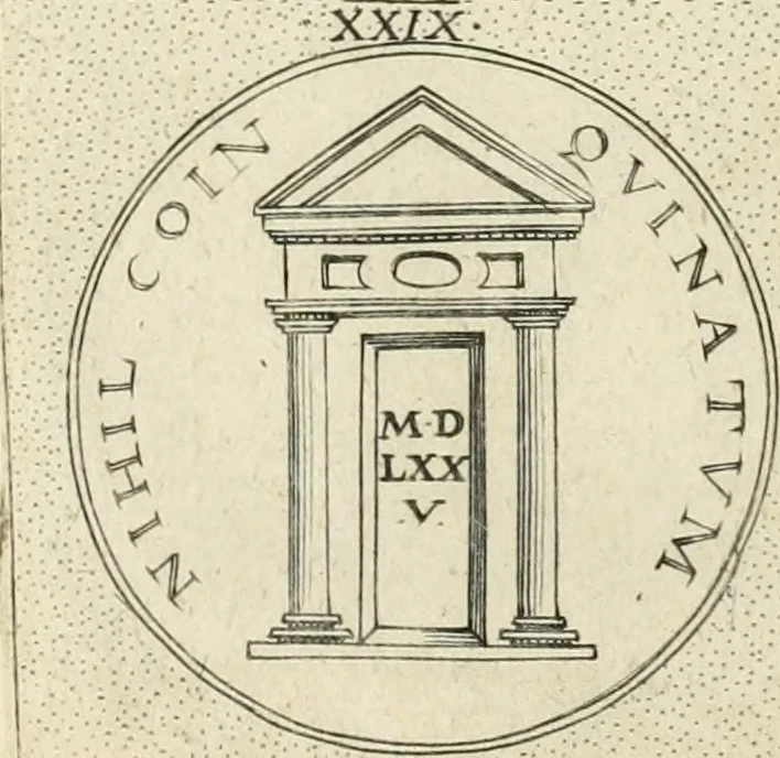An illustration from Symbola diuina & humana pontificum, imperatorum, regum, 1601, leaf 43