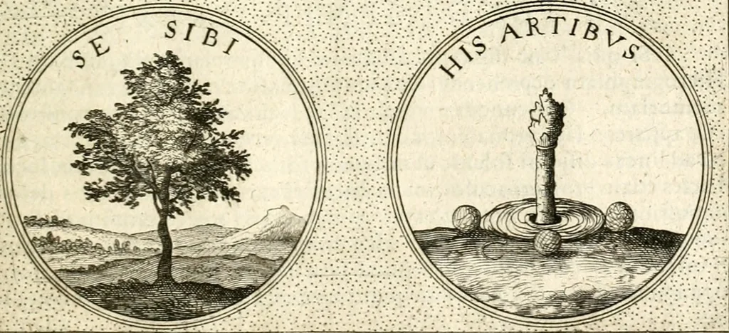 An illustration from Symbola diuina & humana pontificum, imperatorum, regum, 1601, leaf 432