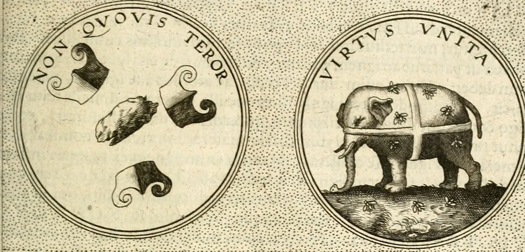 An illustration from Symbola diuina & humana pontificum, imperatorum, regum, 1601, leaf 440