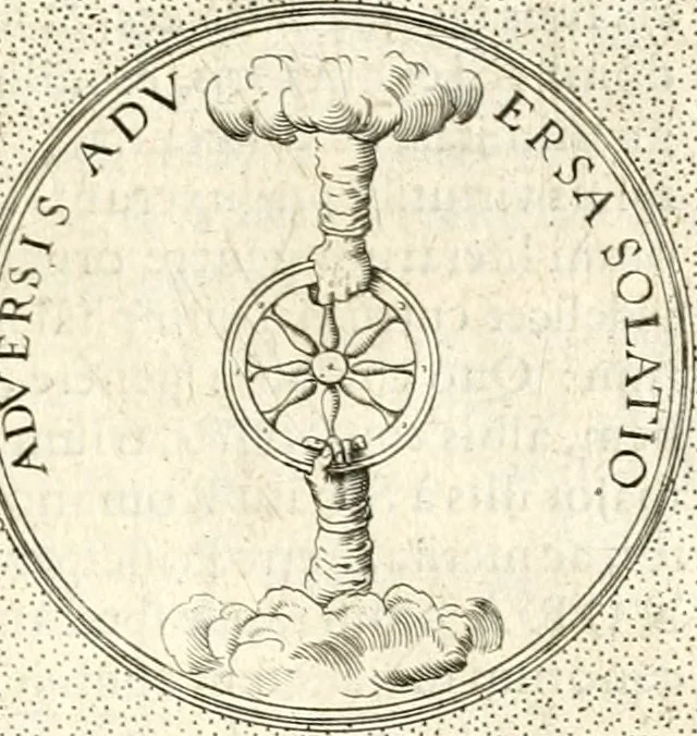 An illustration from Symbola diuina & humana pontificum, imperatorum, regum, 1601, leaf 444