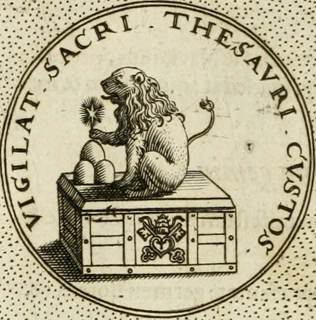 An illustration from Symbola diuina & humana pontificum, imperatorum, regum, 1601, leaf 45