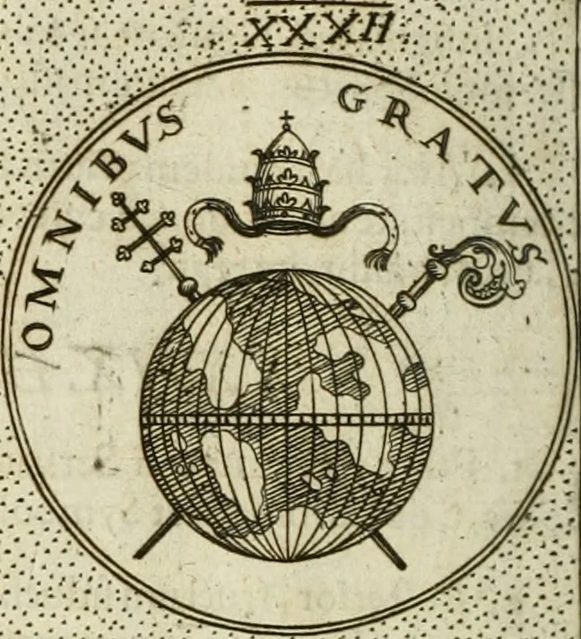An illustration from Symbola diuina & humana pontificum, imperatorum, regum, 1601, leaf 45