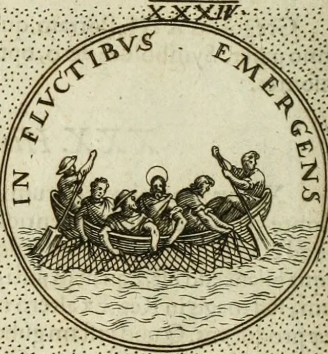 An illustration from Symbola diuina & humana pontificum, imperatorum, regum, 1601, leaf 45