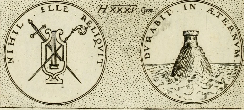 An illustration from Symbola diuina & humana pontificum, imperatorum, regum, 1601, leaf 45