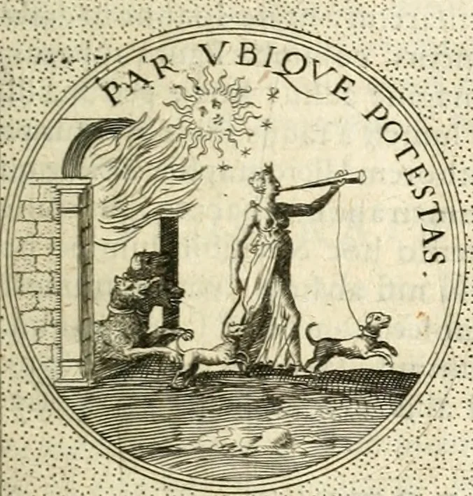 An illustration from Symbola diuina & humana pontificum, imperatorum, regum, 1601, leaf 452
