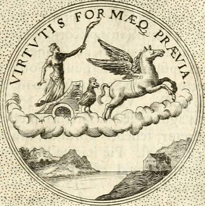An illustration from Symbola diuina & humana pontificum, imperatorum, regum, 1601, leaf 452