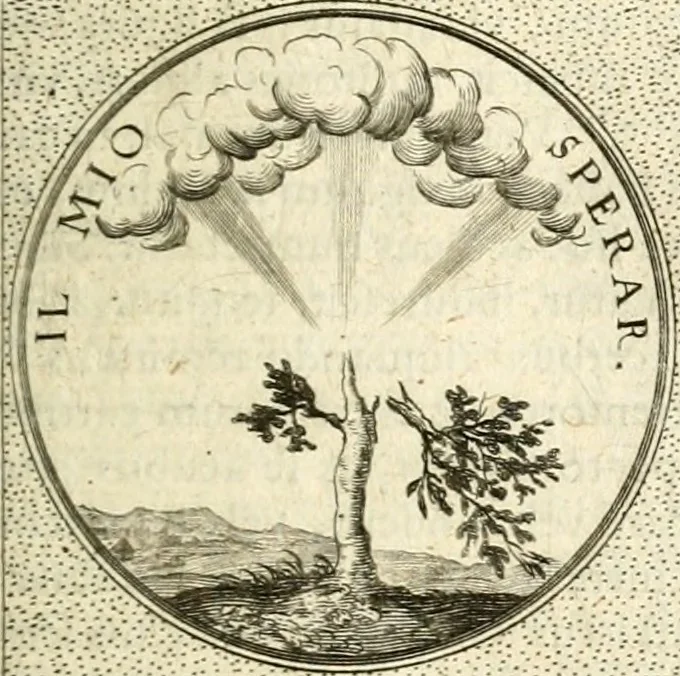 An illustration from Symbola diuina & humana pontificum, imperatorum, regum, 1601, leaf 456