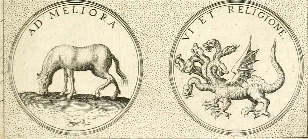 An illustration from Symbola diuina & humana pontificum, imperatorum, regum, 1601, leaf 460