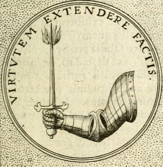 An illustration from Symbola diuina & humana pontificum, imperatorum, regum, 1601, leaf 464