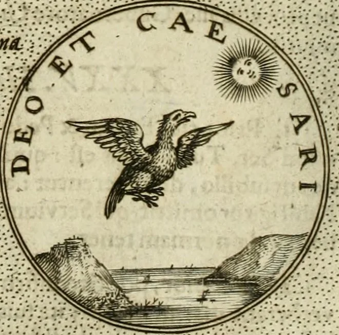 An illustration from Symbola diuina & humana pontificum, imperatorum, regum, 1601, leaf 47