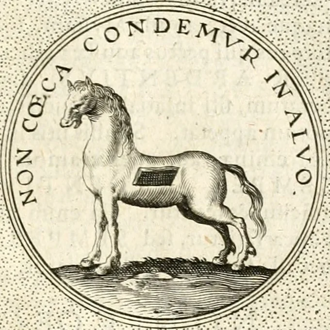 An illustration from Symbola diuina & humana pontificum, imperatorum, regum, 1601, leaf 488