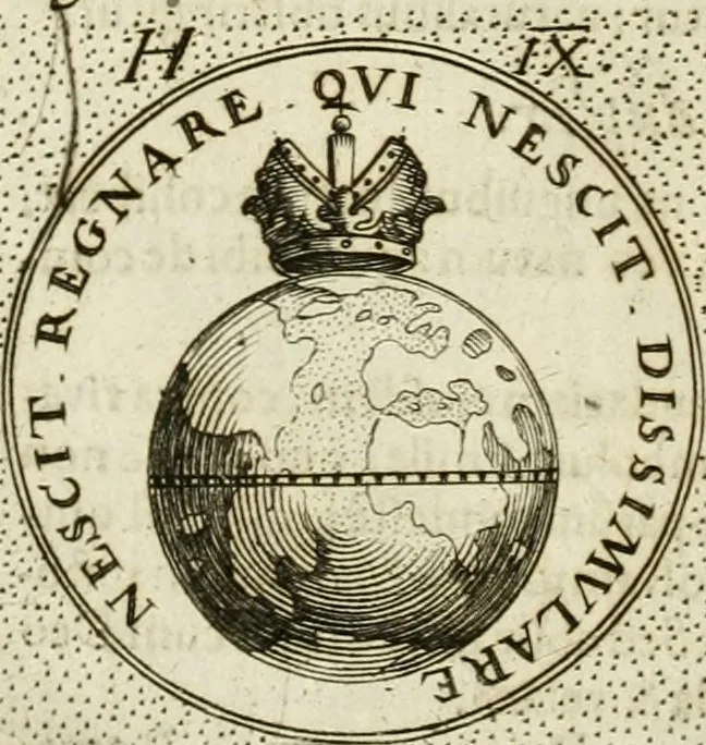 An illustration from Symbola diuina & humana pontificum, imperatorum, regum, 1601, leaf 49