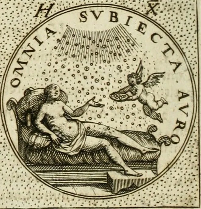 An illustration from Symbola diuina & humana pontificum, imperatorum, regum, 1601, leaf 49