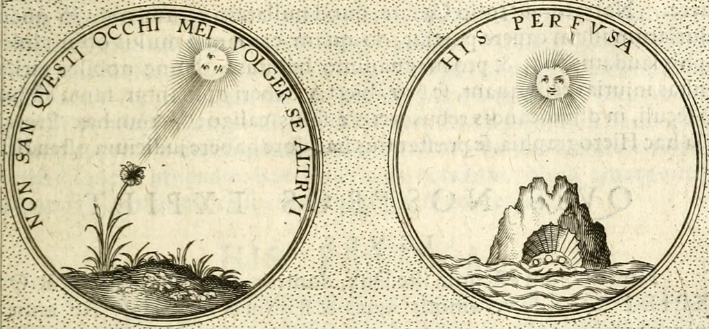 An illustration from Symbola diuina & humana pontificum, imperatorum, regum, 1601, leaf 492