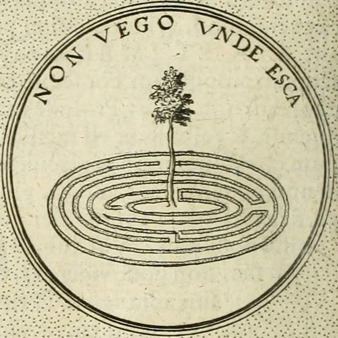 An illustration from Symbola diuina & humana pontificum, imperatorum, regum, 1601, leaf 497
