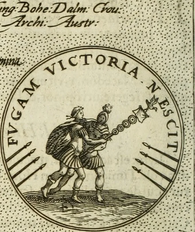 An illustration from Symbola diuina & humana pontificum, imperatorum, regum, 1601, leaf 51