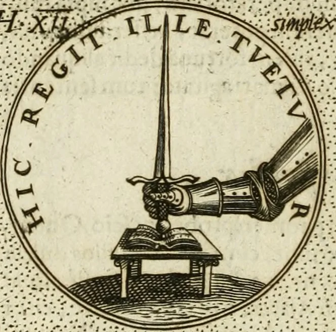 An illustration from Symbola diuina & humana pontificum, imperatorum, regum, 1601, leaf 51