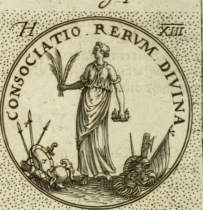 An illustration from Symbola diuina & humana pontificum, imperatorum, regum, 1601, leaf 51
