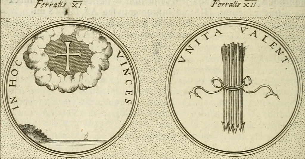 An illustration from Symbola diuina & humana pontificum, imperatorum, regum, 1601, leaf 521