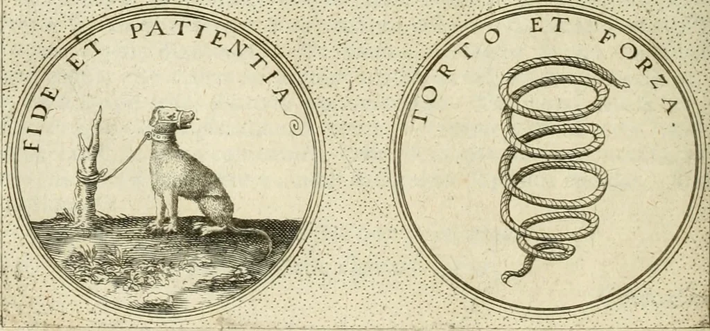 An illustration from Symbola diuina & humana pontificum, imperatorum, regum, 1601, leaf 521