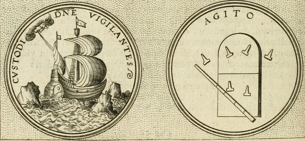 An illustration from Symbola diuina & humana pontificum, imperatorum, regum, 1601, leaf 525