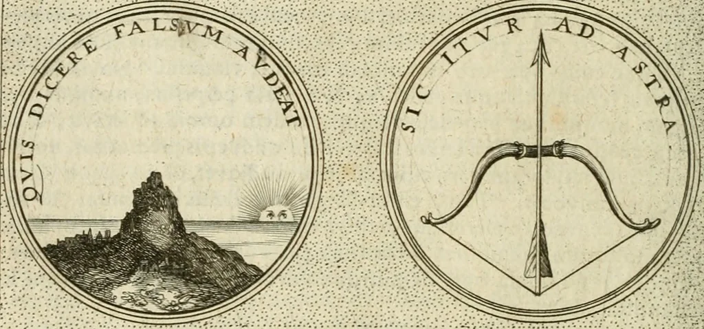 An illustration from Symbola diuina & humana pontificum, imperatorum, regum, 1601, leaf 529