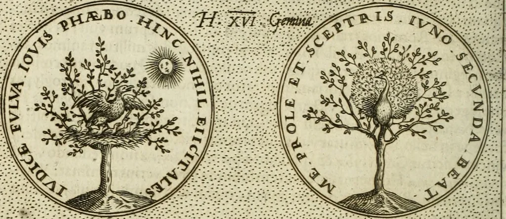 An illustration from Symbola diuina & humana pontificum, imperatorum, regum, 1601, leaf 53