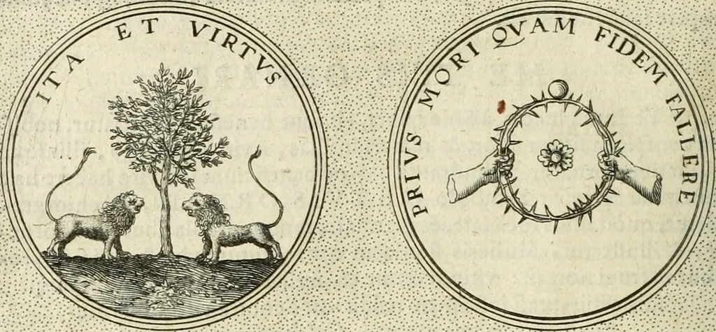 An illustration from Symbola diuina & humana pontificum, imperatorum, regum, 1601, leaf 537