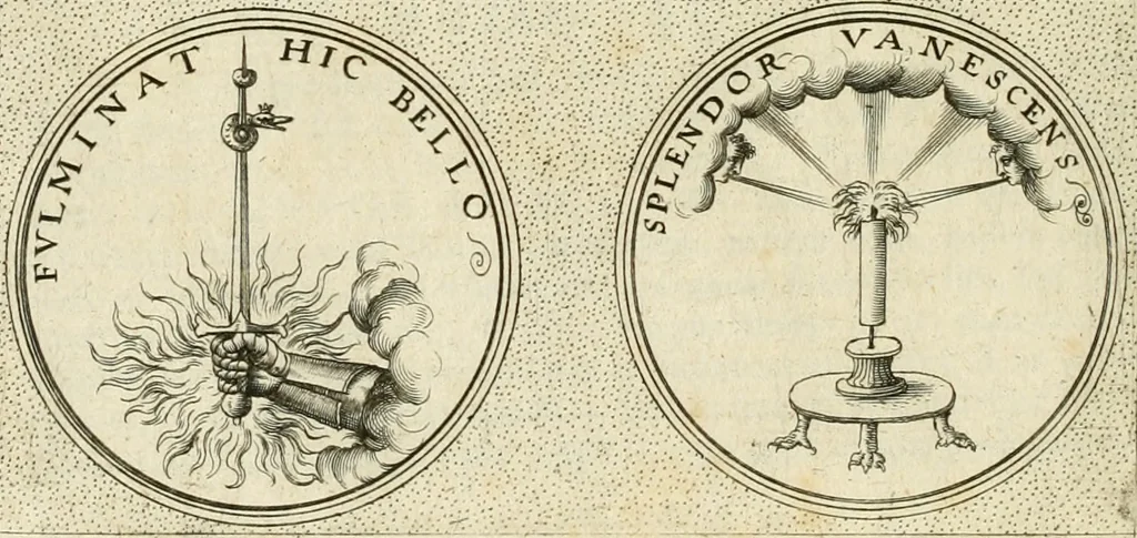 An illustration from Symbola diuina & humana pontificum, imperatorum, regum, 1601, leaf 537