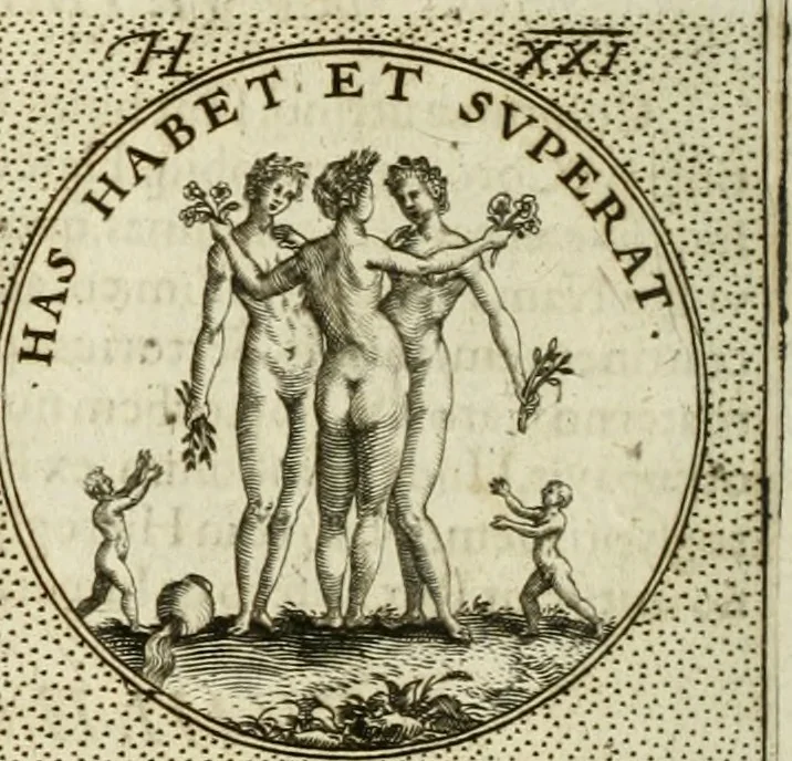 An illustration from Symbola diuina & humana pontificum, imperatorum, regum, 1601, leaf 55