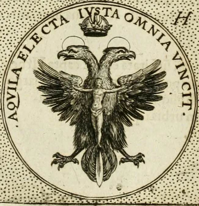 An illustration from Symbola diuina & humana pontificum, imperatorum, regum, 1601, leaf 55
