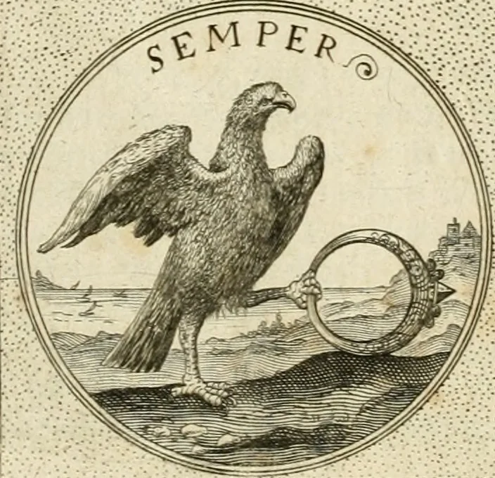 An illustration from Symbola diuina & humana pontificum, imperatorum, regum, 1601, leaf 551