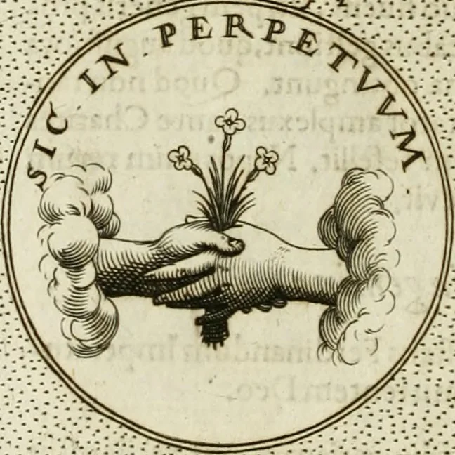An illustration from Symbola diuina & humana pontificum, imperatorum, regum, 1601, leaf 57