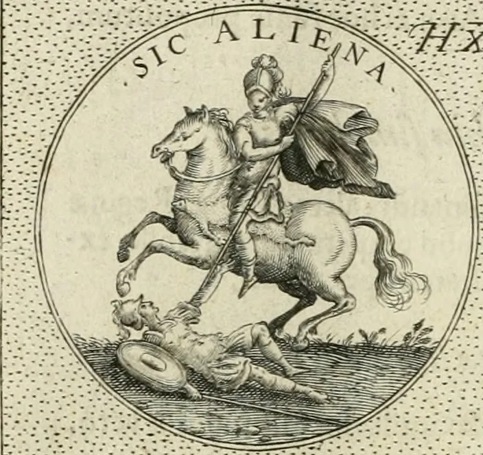 An illustration from Symbola diuina & humana pontificum, imperatorum, regum, 1601, leaf 59