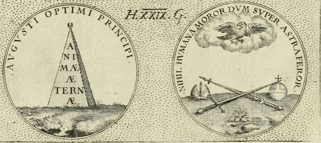 An illustration from Symbola diuina & humana pontificum, imperatorum, regum, 1601, leaf 59