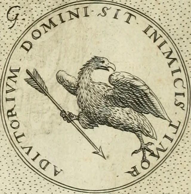 An illustration from Symbola diuina & humana pontificum, imperatorum, regum, 1601, leaf 61