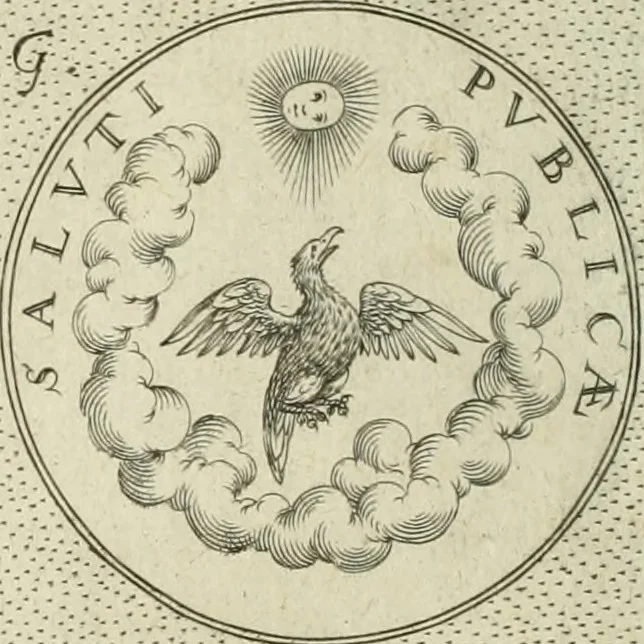 An illustration from Symbola diuina & humana pontificum, imperatorum, regum, 1601, leaf 63