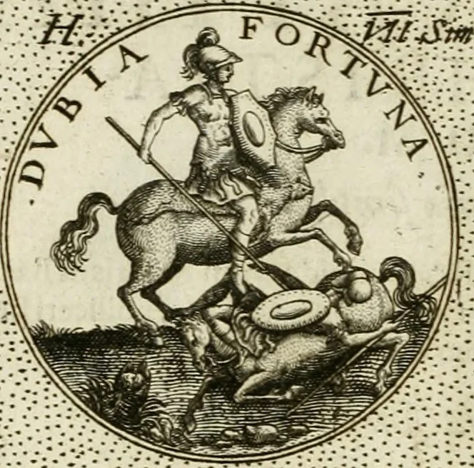 An illustration from Symbola diuina & humana pontificum, imperatorum, regum, 1601, leaf 71