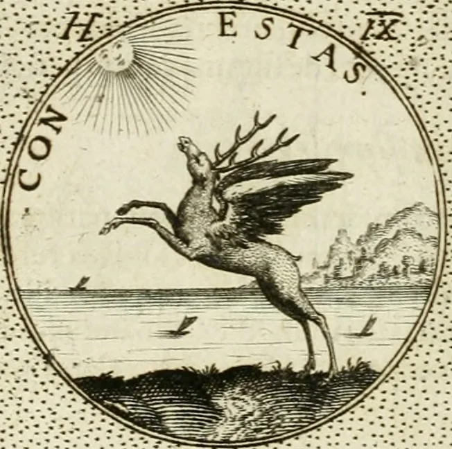 An illustration from Symbola diuina & humana pontificum, imperatorum, regum, 1601, leaf 71