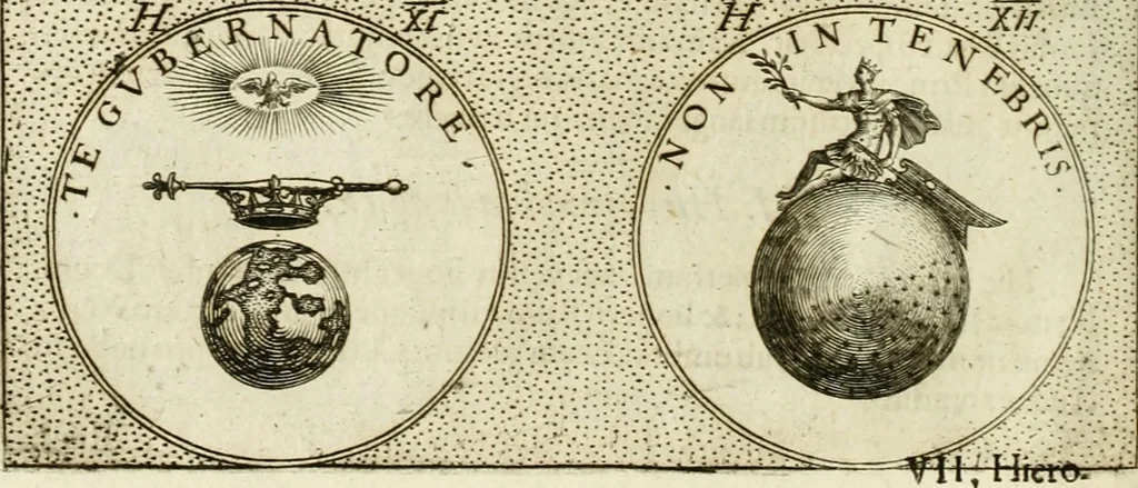 An illustration from Symbola diuina & humana pontificum, imperatorum, regum, 1601, leaf 71