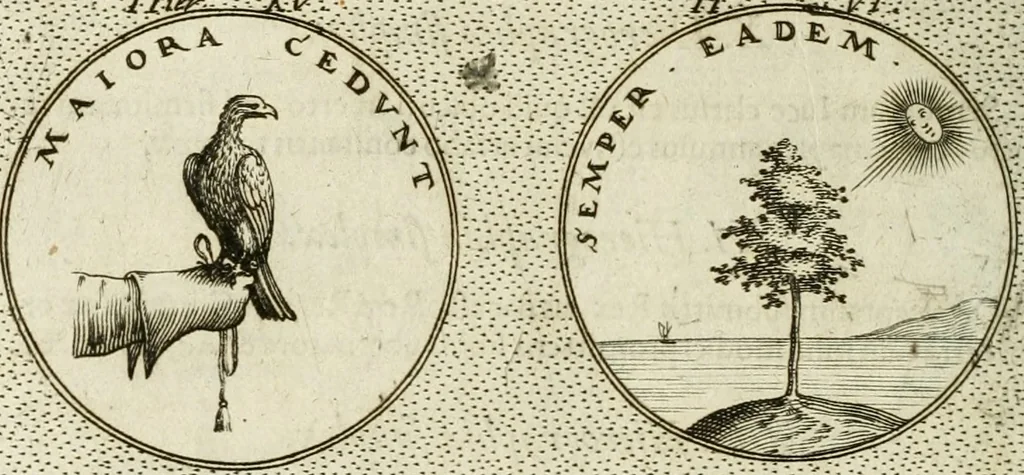 An illustration from Symbola diuina & humana pontificum, imperatorum, regum, 1601, leaf 73