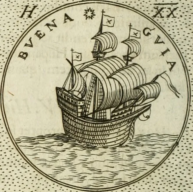 An illustration from Symbola diuina & humana pontificum, imperatorum, regum, 1601, leaf 75