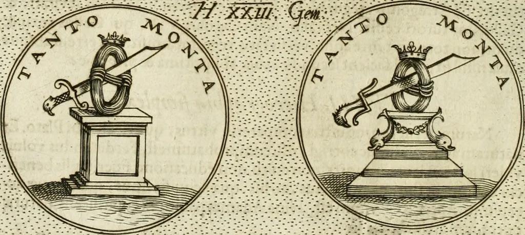 An illustration from Symbola diuina & humana pontificum, imperatorum, regum, 1601, leaf 75