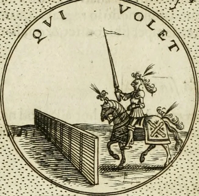 An illustration from Symbola diuina & humana pontificum, imperatorum, regum, 1601, leaf 77