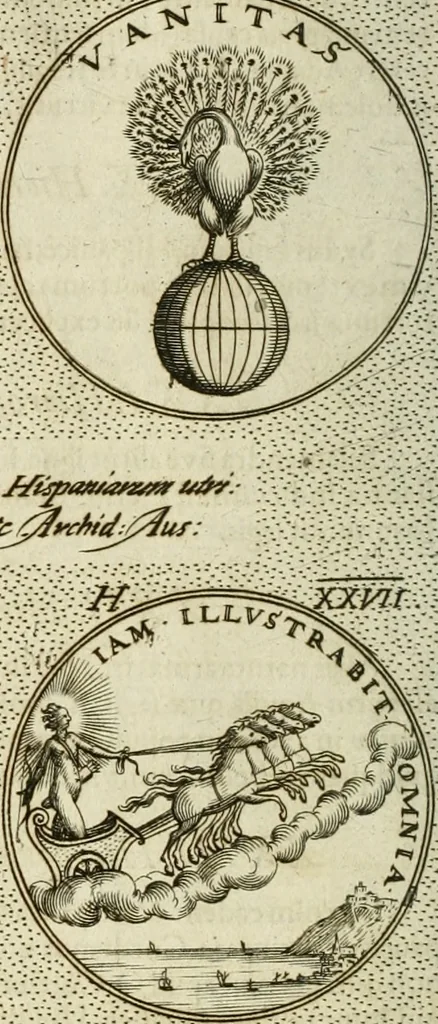 An illustration from Symbola diuina & humana pontificum, imperatorum, regum, 1601, leaf 77