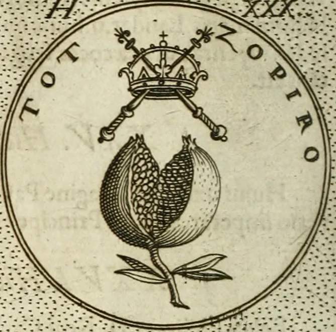 An illustration from Symbola diuina & humana pontificum, imperatorum, regum, 1601, leaf 79