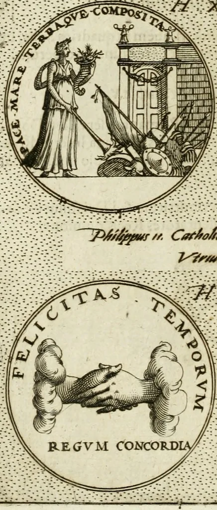 An illustration from Symbola diuina & humana pontificum, imperatorum, regum, 1601, leaf 79