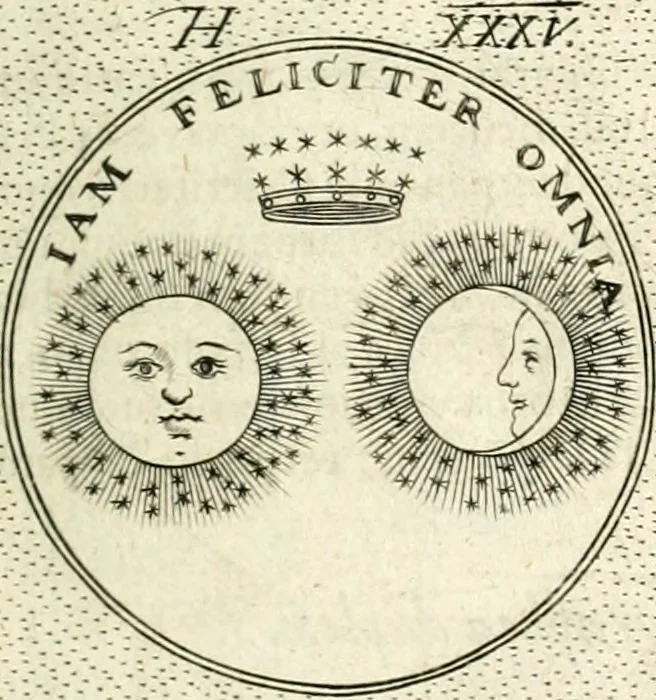 An illustration from Symbola diuina & humana pontificum, imperatorum, regum, 1601, leaf 82