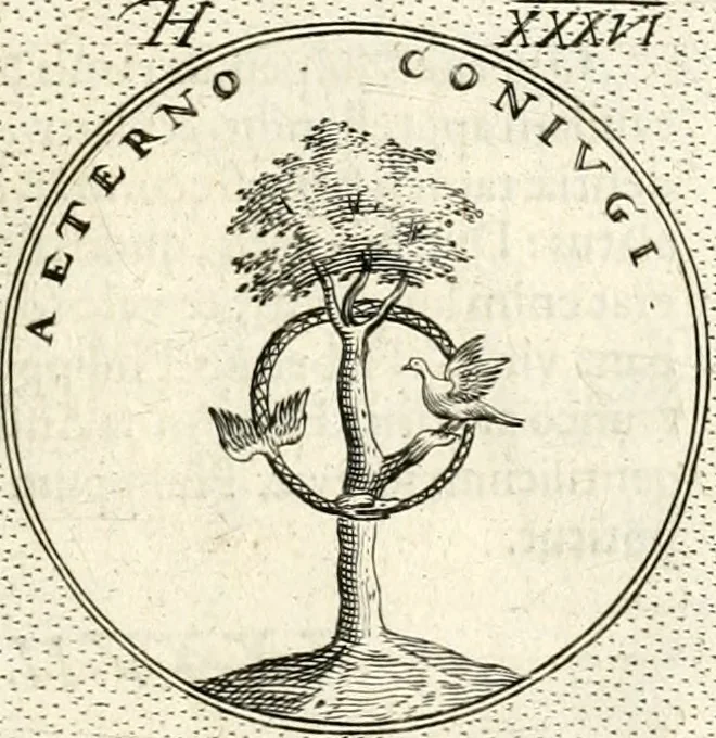 An illustration from Symbola diuina & humana pontificum, imperatorum, regum, 1601, leaf 82