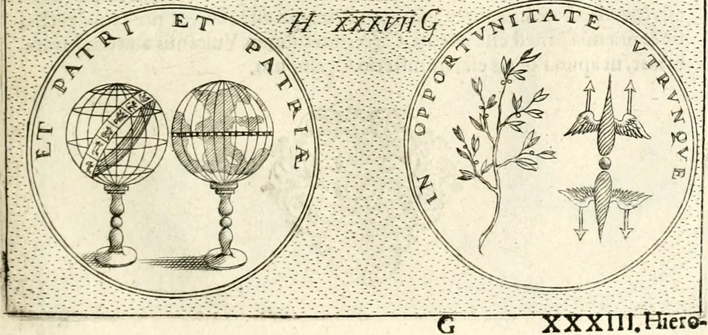 An illustration from Symbola diuina & humana pontificum, imperatorum, regum, 1601, leaf 82